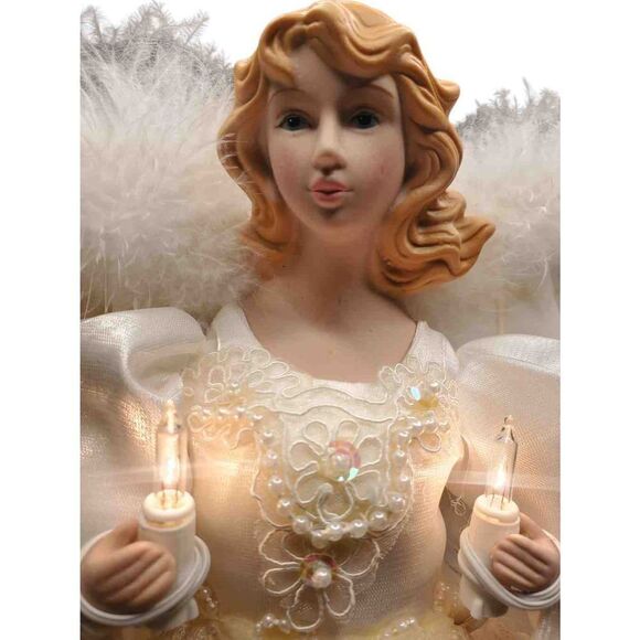 Beautiful Lighted Angel Tree Topper - Picture 2 of 4